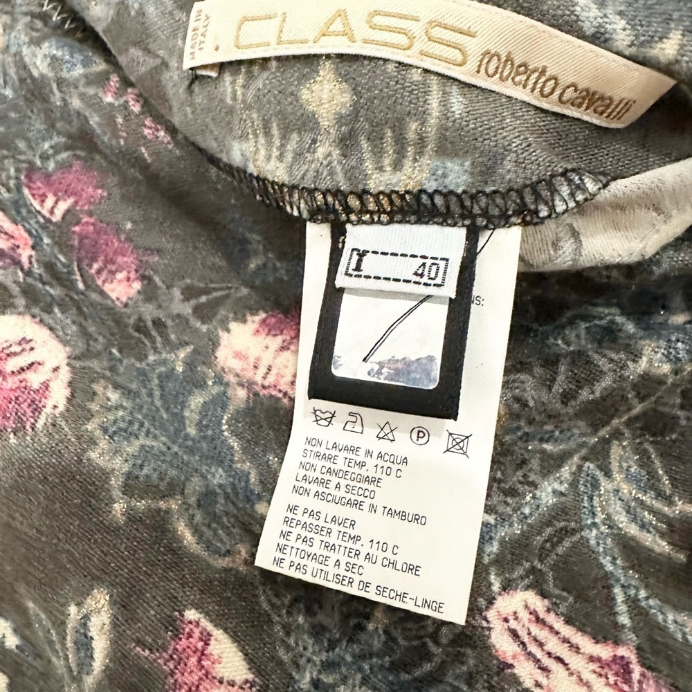 Roberto Cavalli class floral midi skirt size 40 elegant quiet luxury - Picture 2 of 5